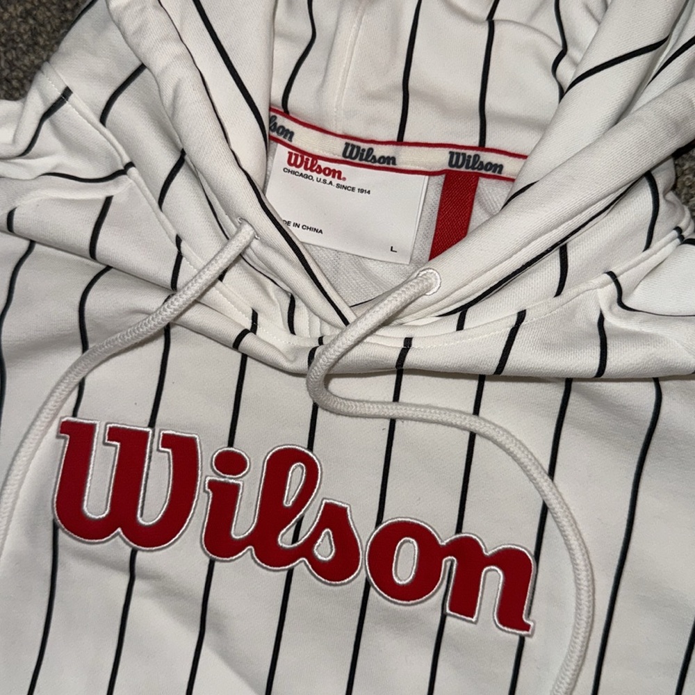 Custom Wilson Striped Chicago U.S.A. Sweatshirt - Picture 3 of 4